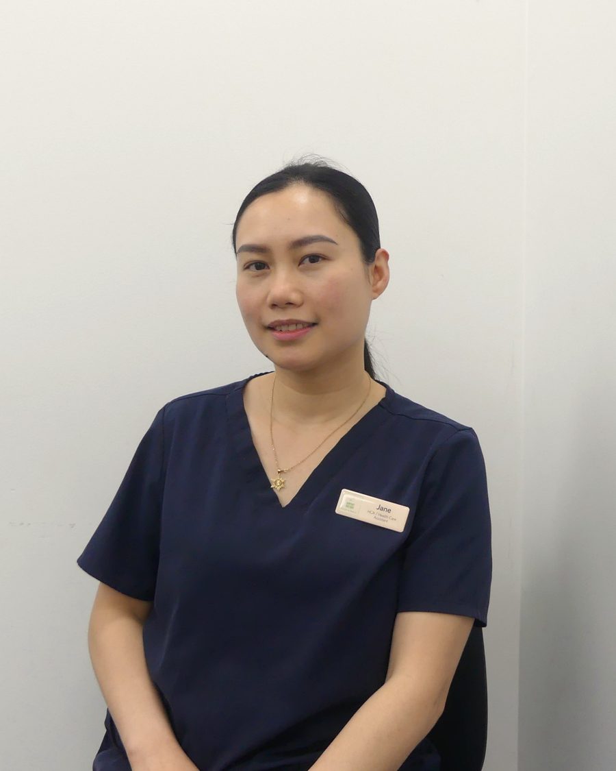 Jane, healthcare assistant